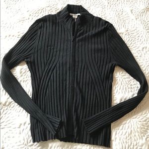 CAbi knit zip up Large